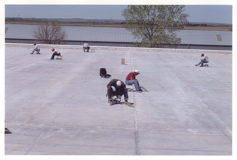 Mineral-Right employees cleaning zeolite beds