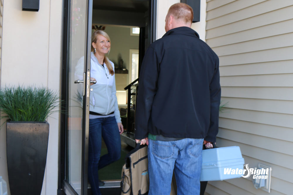 in-home water test arrival