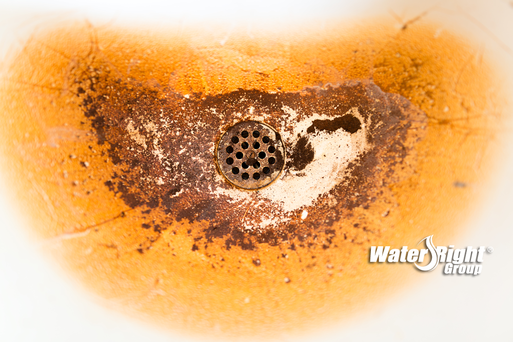 iron stains from hard water without water softener