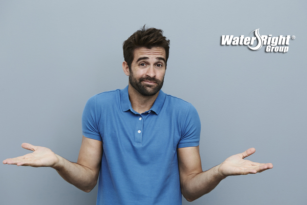 man questioning water service plan