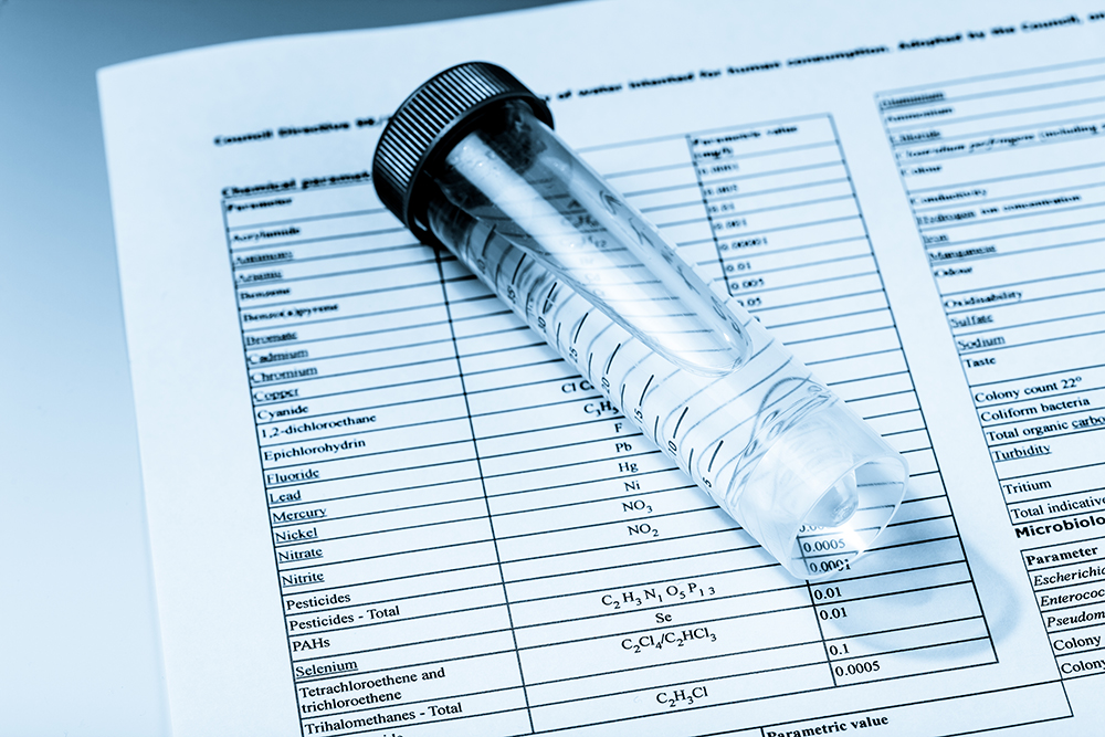 water quality test results