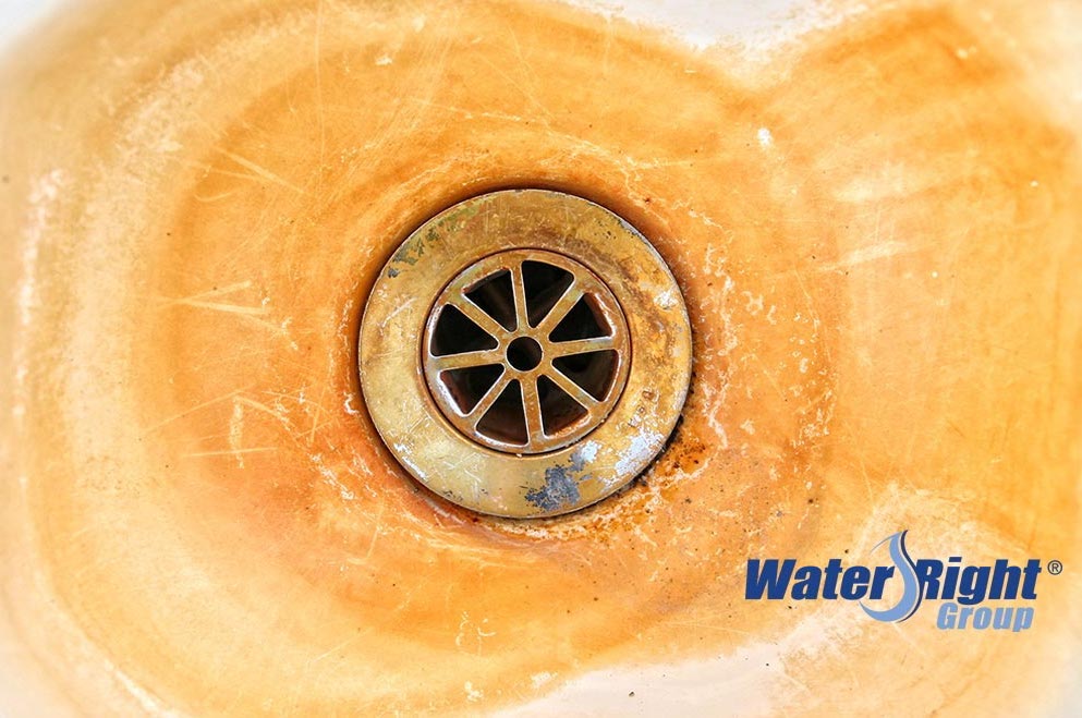 iron stains in sink from well water | water-right